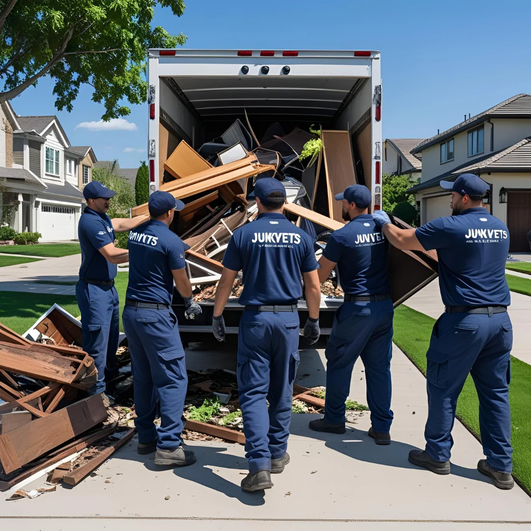 JunkVets team providing junk removal services in Palm Beach, FL