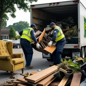 junk removal in Boynton Beach crews loading debris